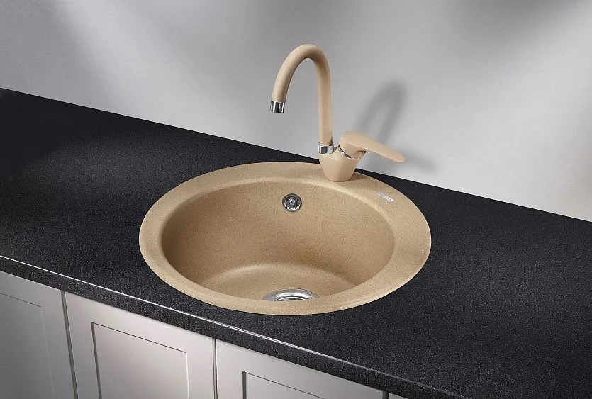 Кухонная мойка KRONA RUNDE D475 1 SAND