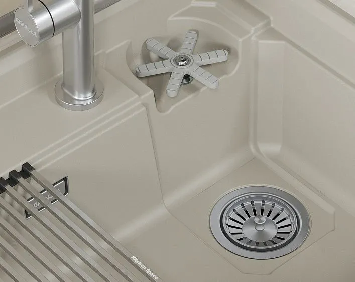 Кухонная мойка GRANULA 7308R креман