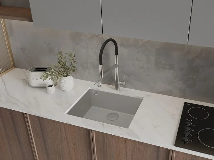 Кухонная мойка RIVELATO STRIA 6053 Grigio puro