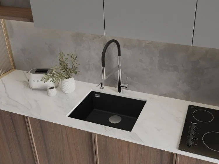 Кухонная мойка RIVELATO STRIA 6053 Nero profondo