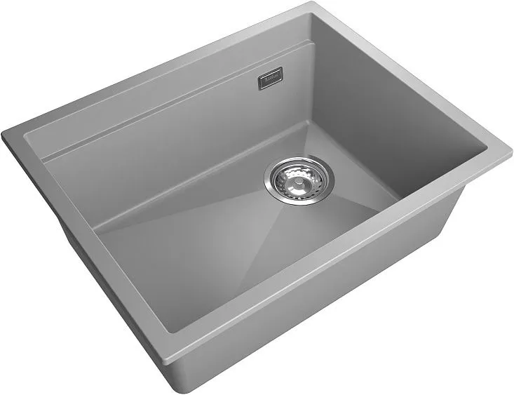 Кухонная мойка RIVELATO LINO 554-R grigio metallizz