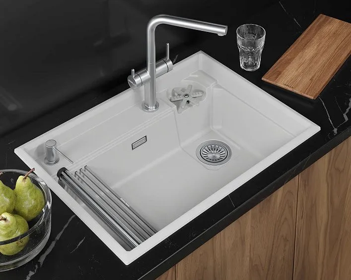 Кухонная мойка GRANULA 7308R арктик