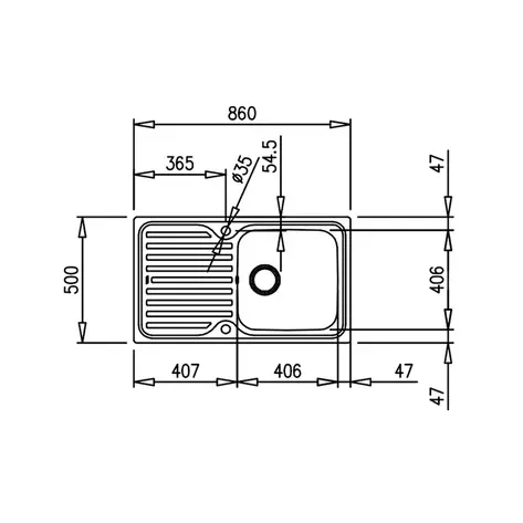 Кухонная мойка TEKA CLASSIC 1B 1D POLISHED (10119013)