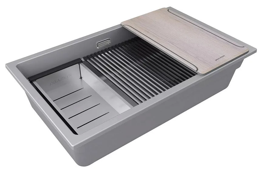 Кухонная мойка PAULMARK LUMI-MULTI SINK LU-MULTI 74-GRM