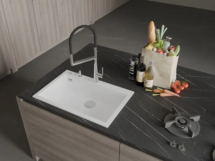 Кухонная мойка RIVELATO ZENO 7650 Bianco latte