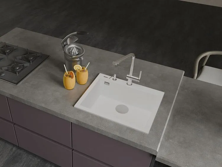 Кухонная мойка RIVELATO ZENO 6051 Bianco latte