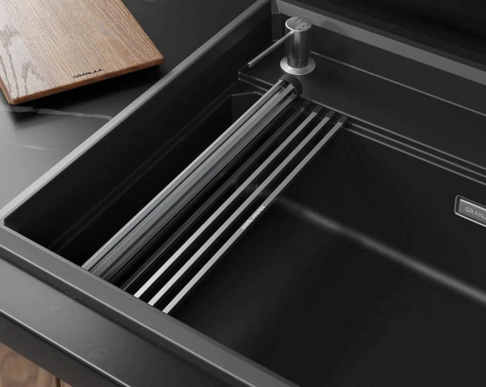 Кухонная мойка GRANULA 7308R шварц