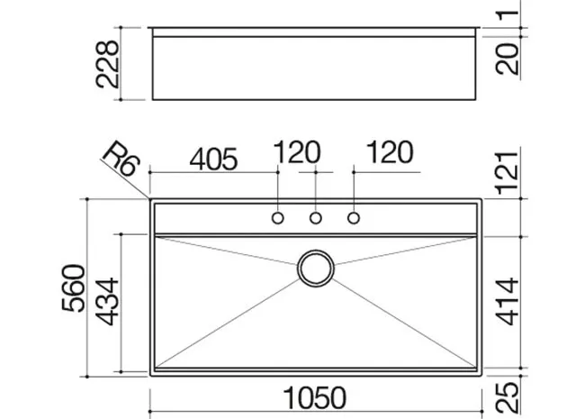 Кухонная мойка BARAZZA 1LFX101NK
