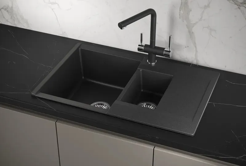 Кухонная мойка GRANULA ES-7808 черный