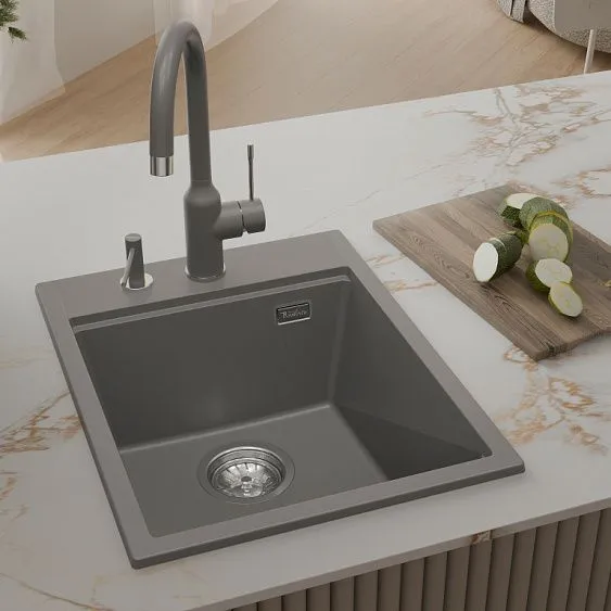 Кухонная мойка RIVELATO TESORO 405 grigio metallizz