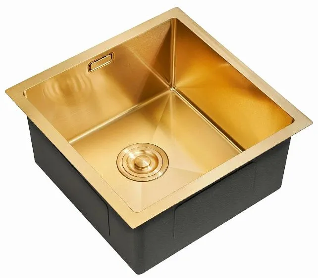 Кухонная мойка MILACIO Denia 44 Steel MC.77438 золото