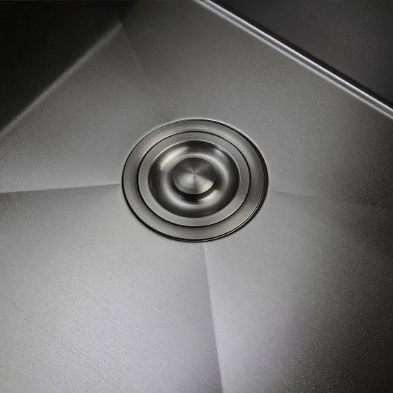 Кухонная мойка MILACIO Denia 46 Steel MC.77479 вороненая сталь