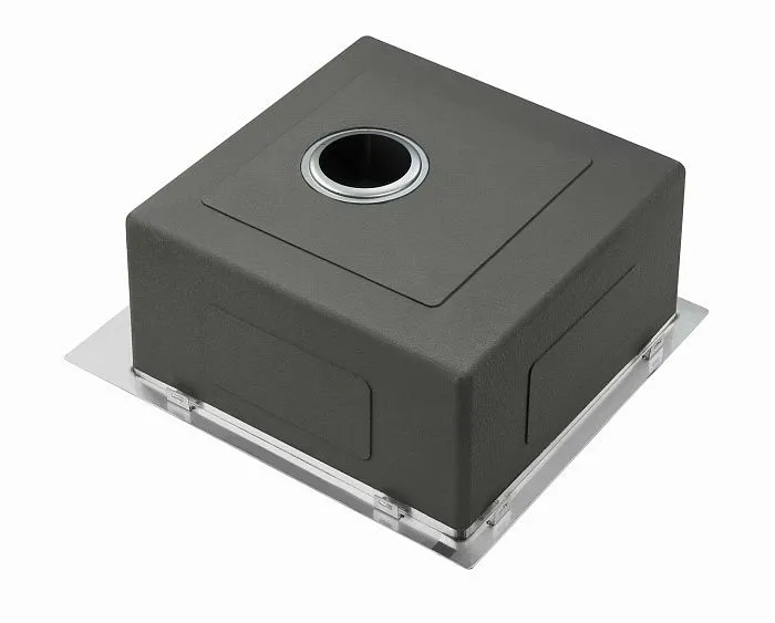 Кухонная мойка MILACIO Denia 46 Steel MC.77479 вороненая сталь