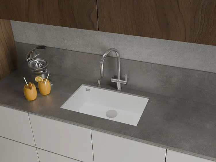 Кухонная мойка RIVELATO STRIA 7669 Bianco latte