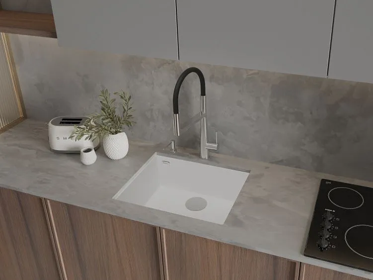 Кухонная мойка RIVELATO STRIA 6053 Bianco latte