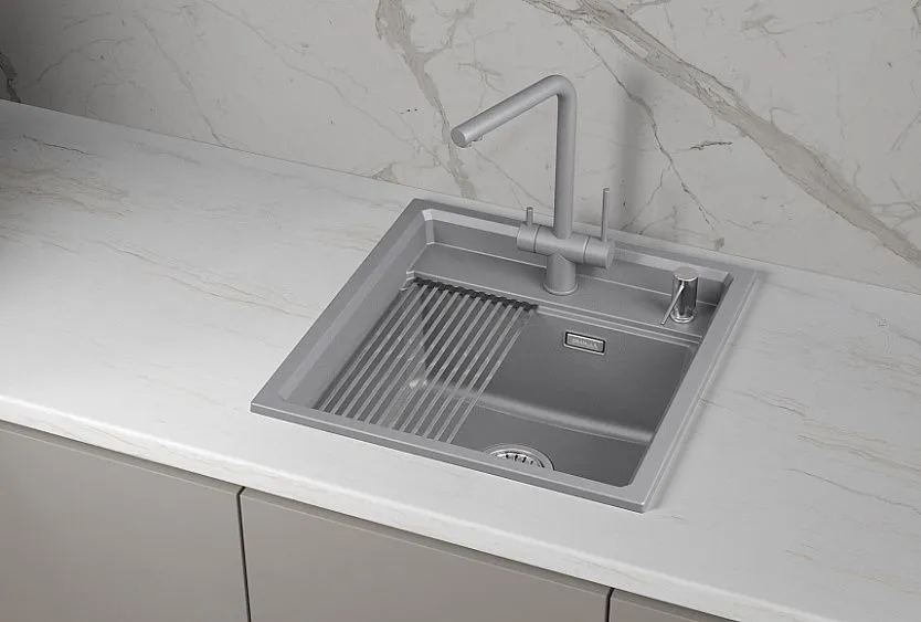 Кухонная мойка GRANULA KS-5002i алюминиум