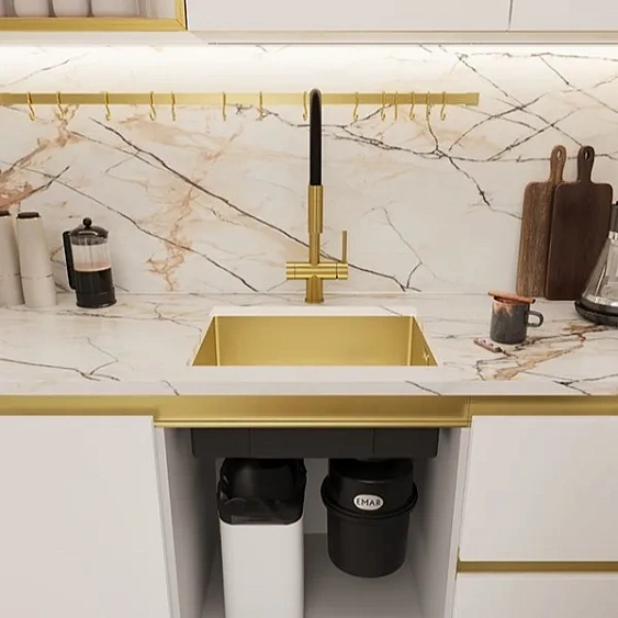 Кухонная мойка EMAR EMB-540(UN) PVD Golden