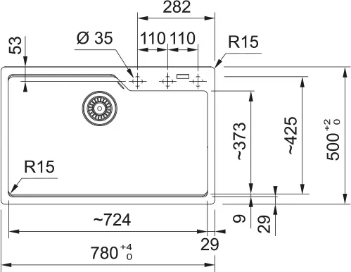Кухонная мойка FRANKE UBG 610-72 оникс (114.0741.504)