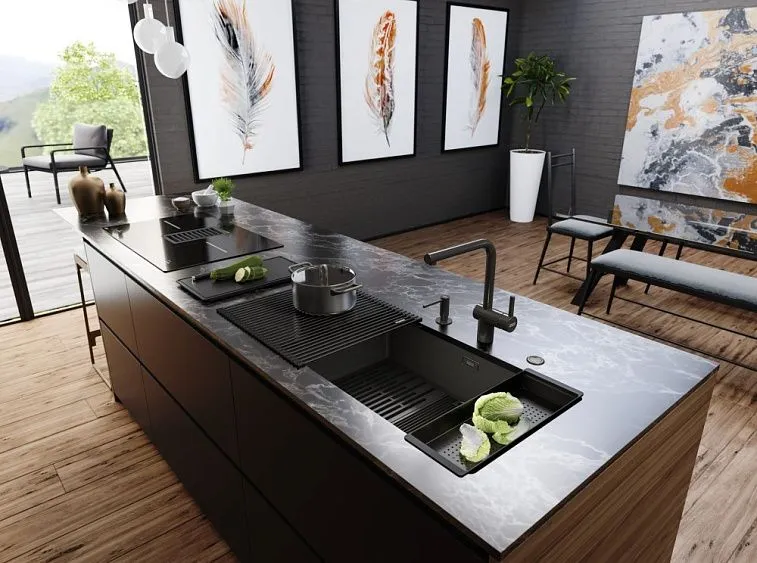 Кухонная мойка FRANKE BXM 210/110-68 Premium F-INOX антрацит (127.0676.885)