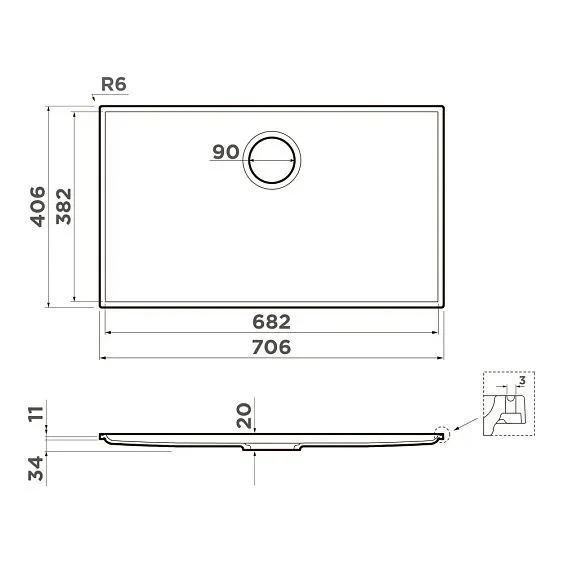 Кухонная мойка OMOIKIRI KITEN 70 INT GB (4997478)