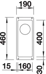 Кухонная мойка Blanco SUBLINE 160-U SILGRANIT темная скала c отв.арм. InFino (арт.523397)