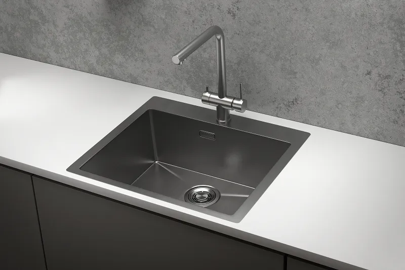 Кухонная мойка GRANULA GR-5951 сталь/сатин