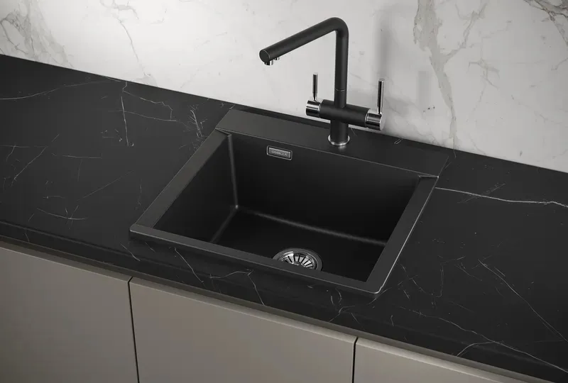 Кухонная мойка GRANULA ES-5201 шварц