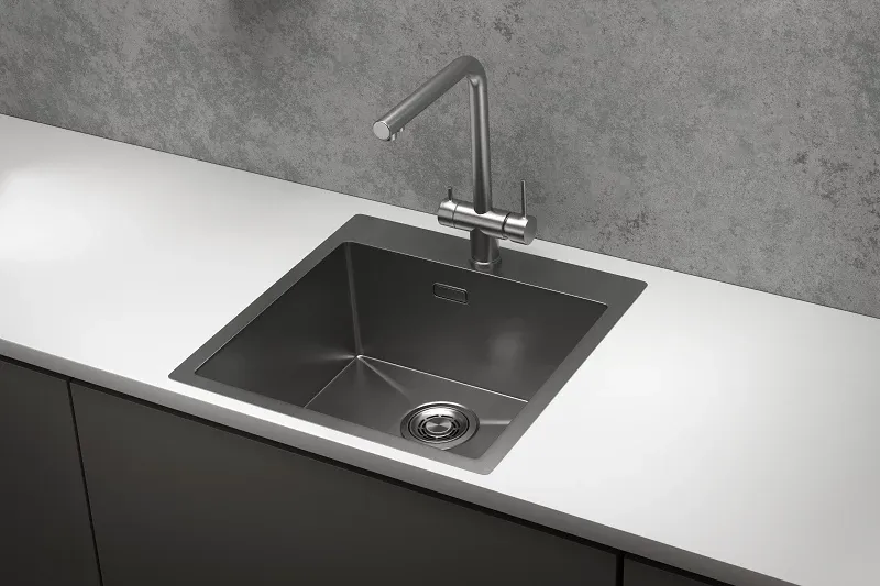 Кухонная мойка GRANULA GR-5151 сталь/сатин
