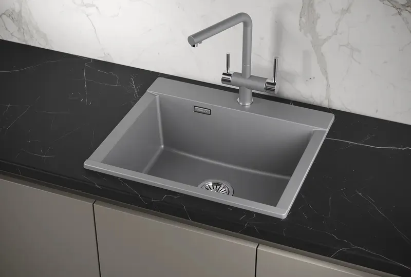 Кухонная мойка GRANULA ES-5804 алюминиум