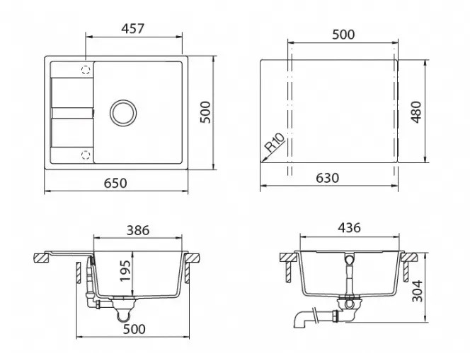 Кухонная мойка SCHOCK optima 50d альпина