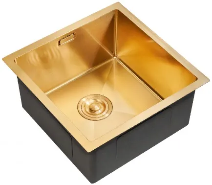 Кухонная мойка MILACIO Denia 44 Steel MC.77438 золото