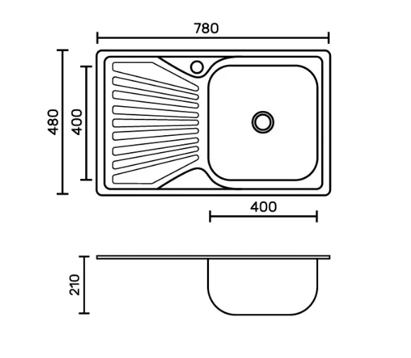 Кухонная мойка FABIA 62322R