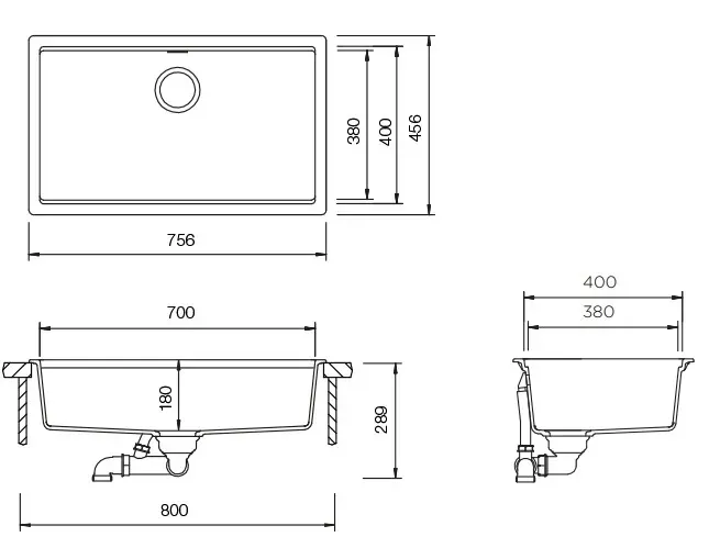 Кухонная мойка SCHOCK Lahti 80 Cristalite альпина