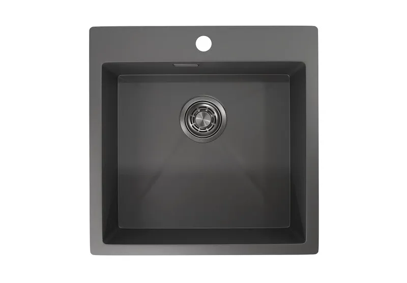 Кухонная мойка GRANULA GR-5151 графит/матовый