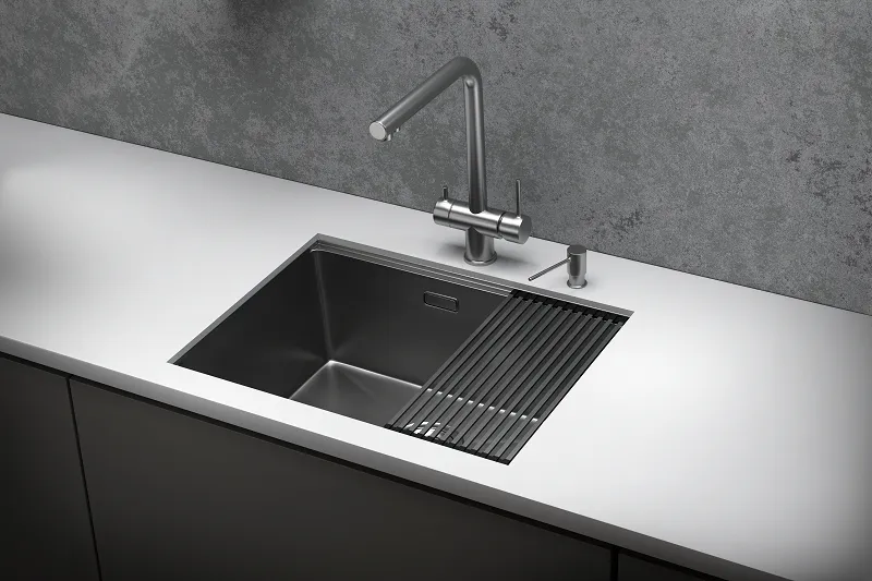 Кухонная мойка GRANULA KS-6045U сталь/сатин