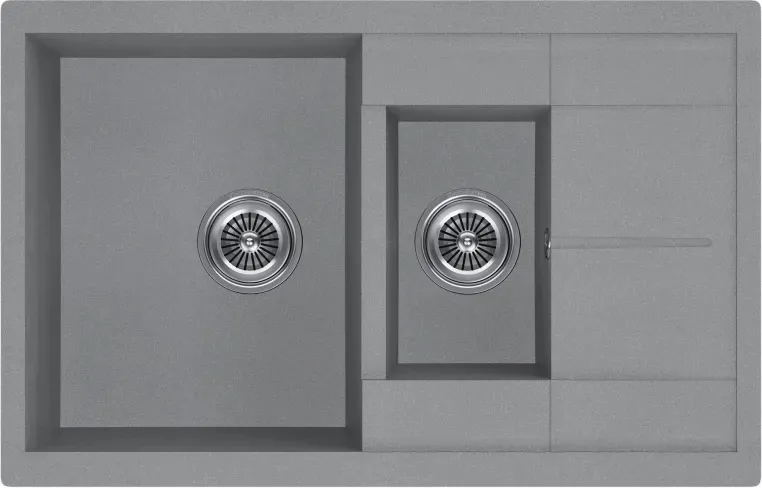 Кухонная мойка KUCHENSTERN FLUG 60-2 титан