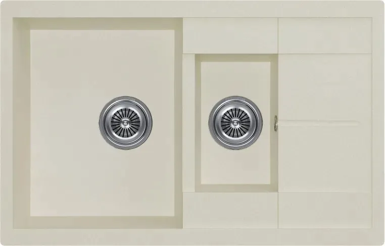 Кухонная мойка KUCHENSTERN FLUG 60-2 жасмин
