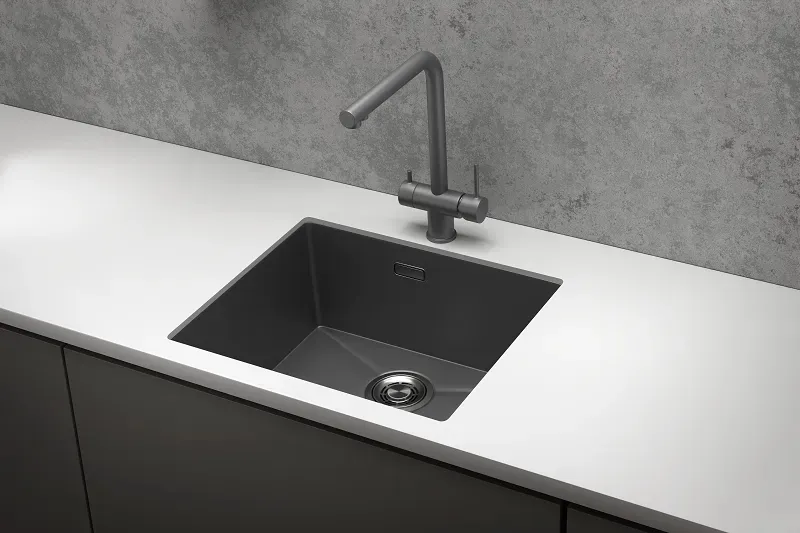 Кухонная мойка GRANULA GR-5445U графит/матовый