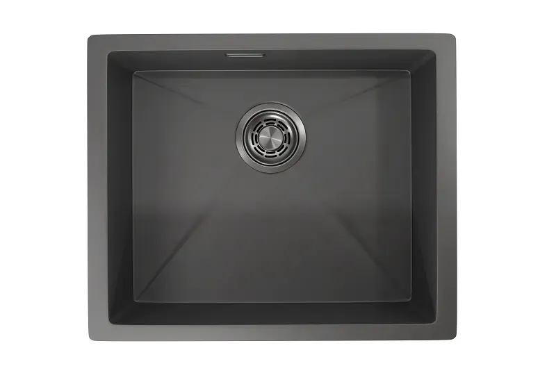 Кухонная мойка GRANULA GR-5445U графит/матовый