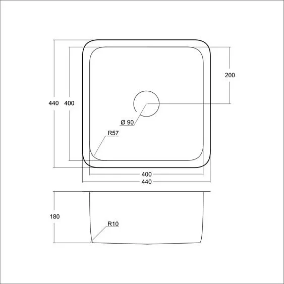 Кухонная мойка EMAR EMB-127A Nano Satine