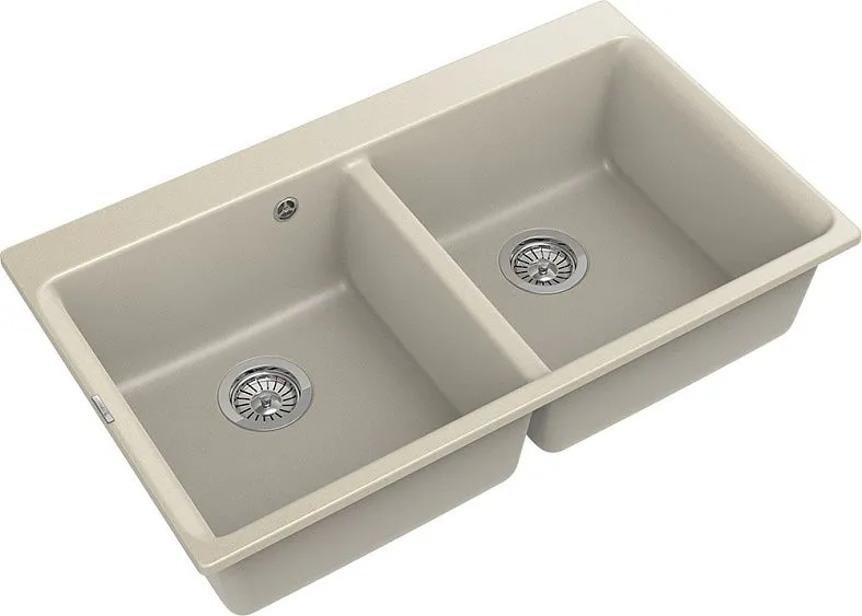 Кухонная мойка RIVELATO AXEL 90-2D beige scuro
