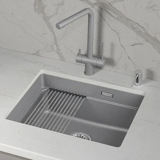 Кухонная мойка GRANULA KS-5501iU алюминиум