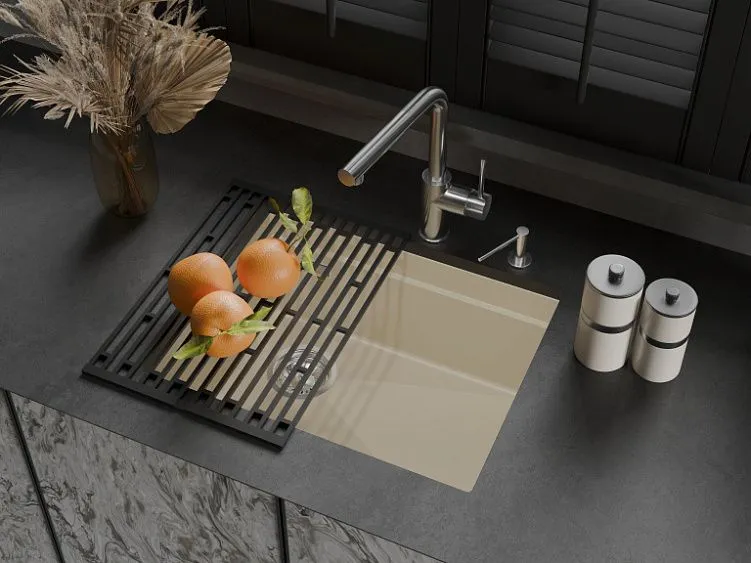 Кухонная мойка RIVELATO LINO 554-L beige scuro