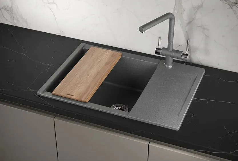 Кухонная мойка GRANULA ES-7003 графит
