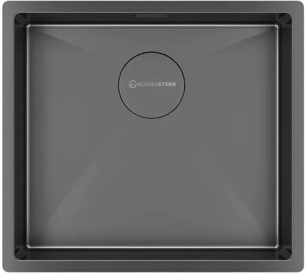 Кухонная мойка KUCHENSTERN KRAFT 50 вороненая сталь