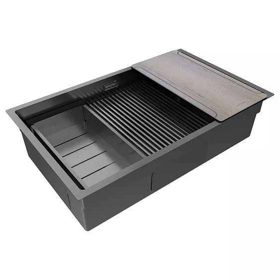 Кухонная мойка PAULMARK NEXT-MULTI SINK PM787445-GM