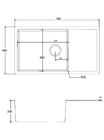 Кухонная мойка EMAR EMB-122 Satine