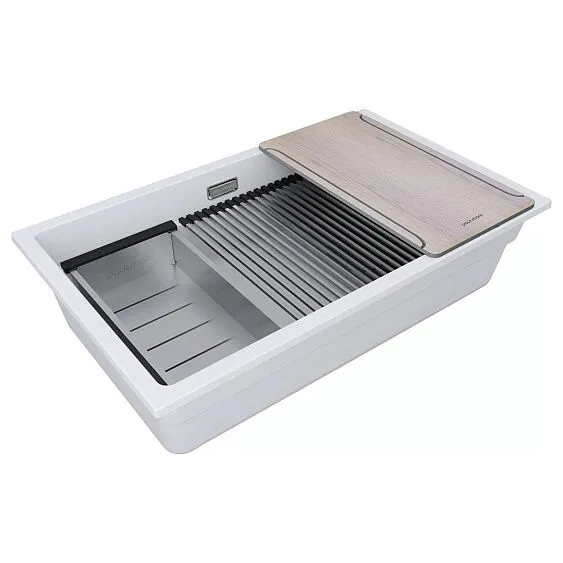 Кухонная мойка PAULMARK LUMI-MULTI SINK LU-MULTI 74-WH