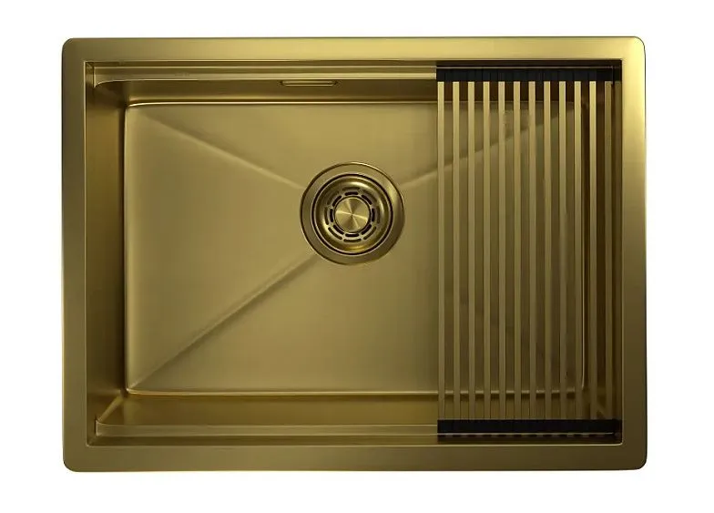 Кухонная мойка GRANULA KS-6045U золото/сатин