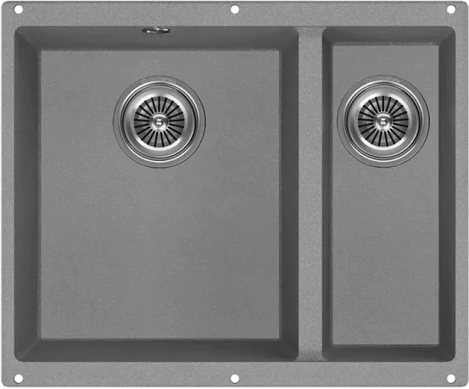 Кухонная мойка KUCHENSTERN UNDER 60-2 титан